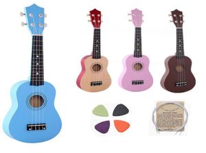21 inç ukulele acemi Hawaii 4 String gitar ukelele çocuklar için çocuklar kızlar Noel hediyeleri naylon dizeleri pick4241434