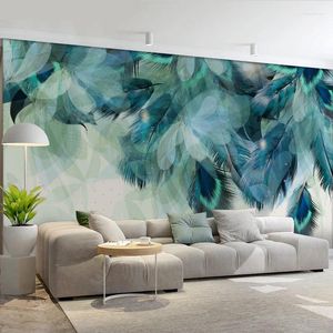 Wallpapers Wallpaper 3D Mural Simple And Modern For Bed Room Kids Bedroom TV Background Home Decor
