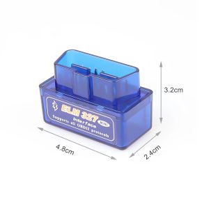 Super Mini ELM327 V1.5 OBD2診断スキャナーELM 327 Bluetooth OBDII Tools Car Code Reader for Android Windows iOS