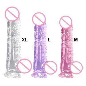 Nxy Dildos Jelly Dildo Simulation Multi Manual Small Penis Sexy Products Adult Toys Suitable for Men and Women Gay 240330