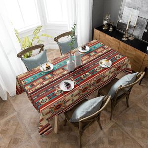 Table Cloth Bohemian Art Geometric Graphics Tablecloths For Dining Waterproof Rectangular Cover Kitchen Living Room