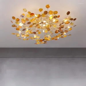 Taklampor nordiskt ljus lyx vardagsrum lampan modern minimalistisk mat sovrum atmosfäriska färg agat hemlampor