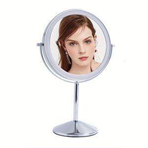 1pc, Intelligent Brighess Makeup Mirror with 8-inch Glass Strip Lights, 1x 10x Magnifying Spin Mirrors, 54 Ultra-bright LED Beads, and Three Light Modes