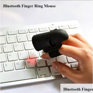 Möss Smart Bluetooth Wearable Wireless 3D Finger Mouse Gaming Ring för bärbar dator/PC/surfplattor Stöd Windows/iOS/Android Drop Delivery Com OT4P9