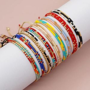 Strand CCGOOD Gioielli Boho Multistrato Miyuki Perline di vetro Braccialetti estivi Braccialetto regolabile delicato per le donne Pulseras Mujer