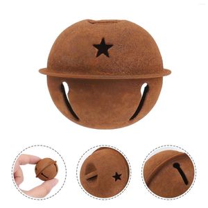 Party Supplies 12st Rusty Bells Star Cutout Christmas Mental Craft DIY For Wreath Holiday Home Decoration (40mm)