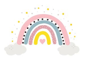 MEHOFOND FOTOGRAFICA Sfondo rosa Boho Bohemian Rainbow Baby Girl Girl Birthday Cake Decorations Decorazioni Studio fotografico