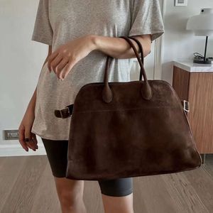 South Koreas niche design high-end Bai Baihe same style handbag frosted leather tote bag large capacity medieval bag