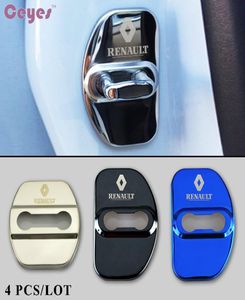 Capa de fechadura de porta de carro para Renault Duster Captur Megane 2 3 Logan Clio Kadjar Scenic Door Lock Capa protetora Estilo de carro 2pcslot1213303