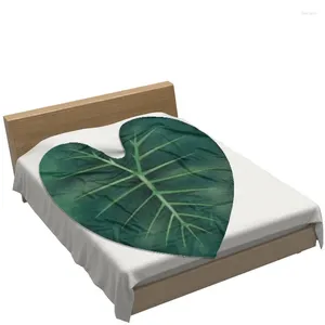 Cobertores Folha gigante lança cobertor para cama sofá tropical planthome decoração super macio quente sofá toalha engraçado presente de natal