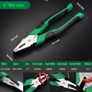 Laoa Brand Wire Cutter Tipo de nariz longo Longo CR-V PARRECIPENTE DE PESCA FERRAMENTAS DE PEIXAS CORTE DE ARIGO DE AÇO