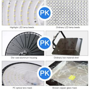 200W LED High Bay Light Industrial Lamp Garage Warehouse White Light 6000K Waterspert Commercial Market Factory 100W 150W