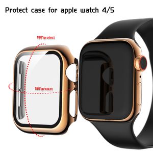 Glass+Copertura completa della custodia Apple Watch Series 8/7 41mm 45mm iwatch 321 42mm 38 mm Apple Watch SE654 44 mm 44 mm Case protettore