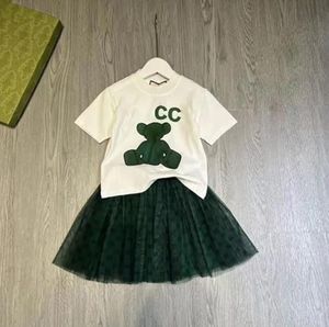 Abiti per bambini per bambini Designer Set di camicie a quadri per ragazzi Abiti per ragazze con cappuccio a quadri Abiti di moda Abiti estivi per bambini a maniche corte