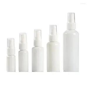 Storage Bottles 50Pcs White Plastic Empty Cosmetic Refillable Toner Sample Hand Sanitizing Spray Mist Bottle 10ml 20ml 30ml 50ml 100ml