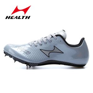 Health Breathable Men Track Field 100 400 Meter Light Sprint Spikes Professional Full-length Nail KM Running Sneakers