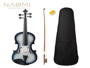 NAOMI 44 Akustisk fiol för studenter Nybörjare Fiol Set WBOW Case Rosin Violin Set New6199104