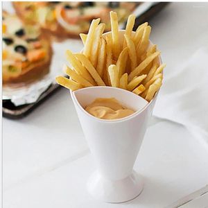 Ложки PP Салатная чашка Кухонные принадлежности Чаша для хранения картофеля фри Пластиковая