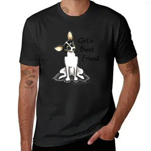 Męskie topy czołgowe Rat Terrier's Girl's Friend T-shirt śmieszne koszulki owoce krosna koszule męskie