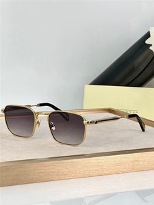 Neue quadratische Sonnenbrille im Modedesign THE ARO I, exquisiter Metallrahmen, einfacher und großzügiger Stil, High-End-UV400-Schutzbrille für den Außenbereich