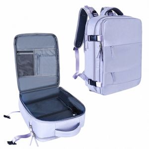 Zaino da viaggio per donna Aereo Zaino per notebook di grande capacità Multi-Functi Lage Leggero e impermeabile da donna Zaini per notebook h2sN #