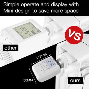 Controllo di temperatura del riscaldamento del termostato radiatore a zigbee Tuya Zigbee 3.0 TRV Controllo della temperatura Valvola del radiatore termostatico