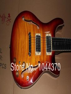 Hela anpassade 22 Hollow Fhole Desert Sunburst P R S Electric Guitar China Guitar6356933