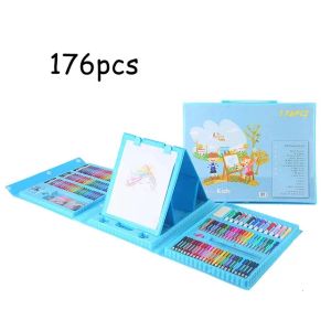 Desenho Pintura Suprimentos 42208Pcs Crianças Art Set Brinquedos Educativos Aquarela Lápis Crayon Water Pen Ding Board Doodle Kids Gift 24 Dhvkr