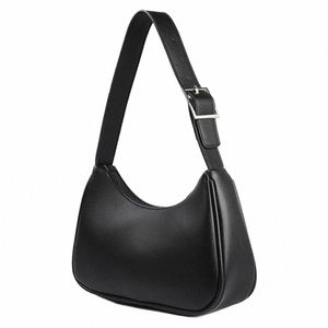 women Casual Tote Handbag Solid Color Leisure Tote Handbag Adjustable Strap Minimalist Shoulder Bag Daily Bag for Ladies X9U2#