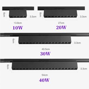 Dimmable Creative Led Track Astigmatism Light Strip Guide Guide Grille Spot Light Line Light Store Store Store Commergy Track Light