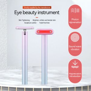 デバイスEMS Vibration Eye Massager RF Radio Freicken Anti Wrinkle Dark Circle Remover EMS Eye Care Roller Facial Neck Lifting Massage