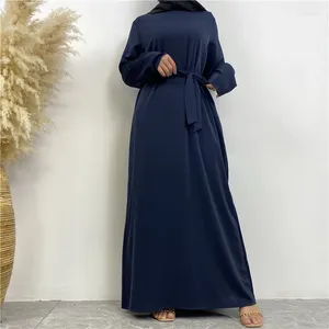 Этническая одежда Мусульманская Скромная Абая Женское Длинное Платье Макси Дубай Турция Кафтан Ислам Ид Рамадан Халат Арабское Платье Кафтан Longue Musulmane