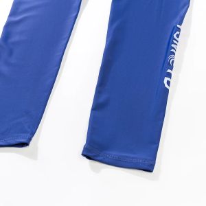 NEW Men Women Blue Rashguard Pants Quick Dry UPF 50+ Yoga Tight Trousers Men Women Swimming Surfing Diving Fitness