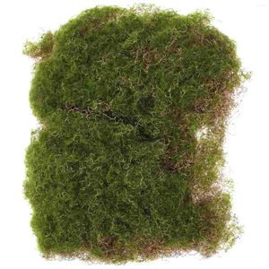 Dekorativa blommor Simulerat Moss Block Turf Gräs Artificiellt mikrolandskap Tillbehör Dekoration Grönska