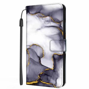 Painted Cool Leather Wallet Case For Xiaomi Mi 9 SE Note 10 Lite Pro A3 Cover Stand Book Marble for Redmi Note 12S Note 12 4g 5g