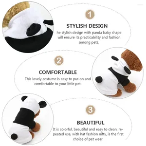 Köpek Giyim Körfezi Gömlek Panda Pet Giysileri Sonbahar Kış Şeklinde Kostüm Dönüşüm Kıyafet XL Beyaz