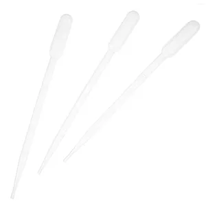 Lagringsflaskor 50 st pipettplast droppar pipetter droppare 5 ml engångsgraderad kemi