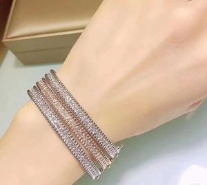 Designer High Version V Golden Van One Fike Diamond Bracciale Womens Classico Spesso a doppia faccia a doppia faccia a doppia faccia a doppia facciata piena di gioielli stelle con logo