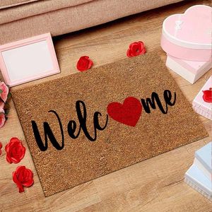 Carpets Valentine's Day Door Mat Front Outdoor Welcome Fun Home Non-slip Rug Decoration Party & Holiday DIY