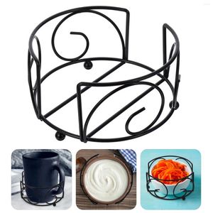 Kitchen Storage Holder Display Cup For Car Drink Coasters Only Table Mat Gadget Simple Placemat Rack Iron Without