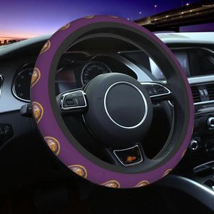 Window Stickers Hapoel Holon Basketball Steering Wheel Cover Universal 15 tums andningsbar antislip varm på vintern och sval sommar