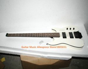 White 4 Strings No Head Electric Bass Bezpośrednie gitary basowe OEM 8996057