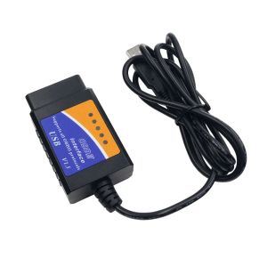 Otomatik Okuyucu ELM 327 USB V1.5 PIC18F25K80 CHIP OBDII USB ELM327 V1.5 Araba Tarayıcı Aracı OBD2 Arayüzü USB Kablosu Dizüstü Bilgisayara