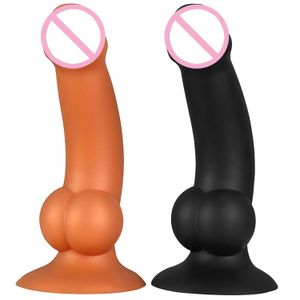 Nxy Dildos Dongs Produto sexual Líquido Silicone Enorme Anal Plug Big Butt Soft Penis Dilator Estimular Vagina e Ânus Sex Toys Dick 240330