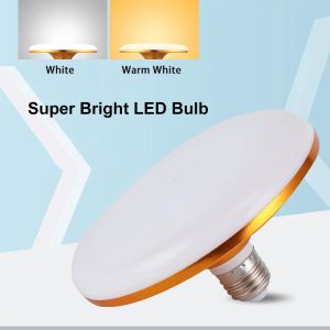 LED-glödlampa lampan E27 30W 40W 50W 60W Tri-Proof 5730 Bombilla LED UFO Lamp 220V Spotlight Lampada för hem varmt vitt