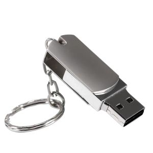 Portátil Metal USB 2.0 Flash Drive para Music Pen Drive Real Capacity Memory Stick 64 GB/32GB/16GB/8G/4G com Cadeia de chaves U Disco