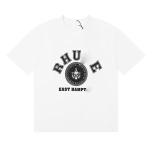 Vår sommaren rhude t shirt man t skjortor kvinnor tees skateboard överdimensionerade män kort ärm t-shirt lyx varumärke herr t-shirts asiatisk storlek s-xl b30