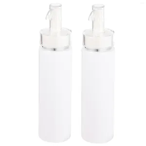 Garrafas de armazenamento 2 pcs loção garrafa shampoo portátil dispensador recipiente plástico viagem