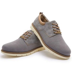 Kkyc Men's Comfortable Casual Slip on Lace Up Shoes