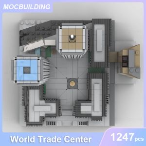 World Trade Center 1987-2001 Arkitektur Modell MOC Building Blocks DIY Assemble Bricks Education Toys Gifts 1247pcs